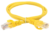 Шнур коммутационный (патч-корд) категория 5Е UTP 0,5м желтый GENERICA IEK