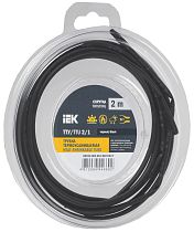 Трубка термоусадочная ТТУ нг-LS 2/1 черная (2м/упак)  IEK