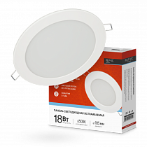 Панель светодиодная встраиваемая круглая RLP-VC 18Вт 230В 6500К 1440Лм 185мм белая IP40 IN HOME