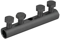 Зажим соединительный прямой пруток-пруток 6-10мм оцинкованная сталь TD IEK