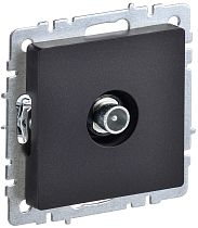 BRITE Розетка TV проходная РТВ10-0-БрЧ черный  IEK