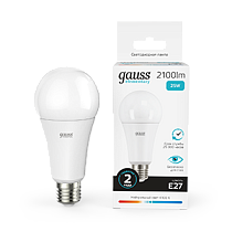 Лампа светодиодная Gauss Elementary A67 25Вт E27 2100lm 4100K Лампа светодиодная Gauss Elementary A67 25Вт E27 2100lm 4100K