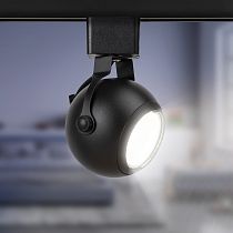 Трековый светильник однофазный ЭРА TR35-GU10 BK MR16 под лампу черный