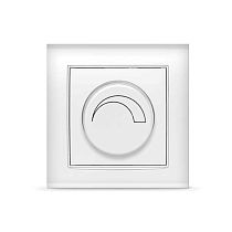 Светорегулятор (Диммер) Бриллиант, скрытой установки, 3А, 220В, 500Вт, белый UNIVERSAL