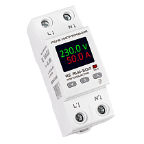 Реле напряжения с контролем тока и TFT матрицей RE RVA-50A  ROSTOKELECTRO