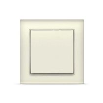 Выключатель одноклавишный Бриллиант, скрытой установки, 10А, 220В, слоновая кость UNIVERSAL