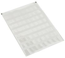 ITK Этикетка самоламинирующаяся для маркировки кабеля на странице А4 для печати на лазерном принтере полиэстр белая