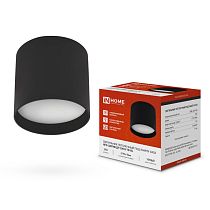 Светильник потолочный НПБ ЦИЛИНДР-GX53-TB-BL под GX53 90х90мм черный IN HOME Светильник потолочный НПБ ЦИЛИНДР-GX53-TB-BL под GX53 90х90мм черный IN HOME