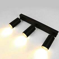 Спот на основании GWL-3GU10-M-IP20 Тройной Черный Направленный Башня