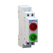 Индикатор ND9-2/gr красный+зелёный, AC/DC230В (LED) (R) CHINT