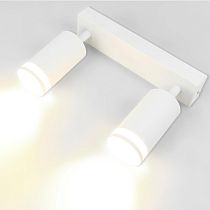 Спот на основании GWL-2GU10-M-IP20 Двойной Белый С боковым рассеивателем Башня