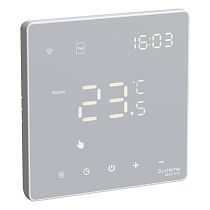 ARTGALLERY ТЕРМОСТАТ программируемый с Wi-Fi для электрического теплого пола, 16 А, моноблочный, БЕЛЫЙ