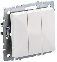 BRITE Выключатель 3-клавишный 10А ВС10-3-0-БрБ белый IEK BRITE Выключатель 3-клавишный 10А ВС10-3-0-БрБ белый IEK