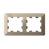 ATLASDESIGN AIR 2-постовая РАМКА, ШАМПАНЬ/дымчатый белый