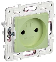 SKANDY Розетка без заземления без защитных шторок 10А SK-R02G мятный IEK