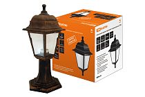 Светильник садово-парковый НТУ 04-60-001 четырехгранник, стойка, пластик, медь  TDM Светильник садово-парковый НТУ 04-60-001 четырехгранник, стойка, пластик, медь  TDM