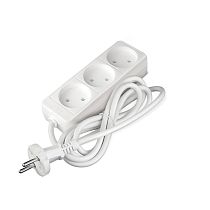 Удлинитель бытовой 2200 Вт 10А IP20 3 гнезда ПВС без заземления 1,5м Союз