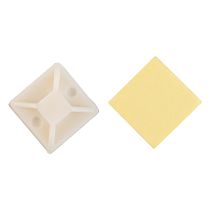 Площадка под хомуты GNC-40-40-W, 40x40мм, 100 шт, самоклеющаяся, Белая, 1/50