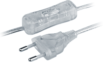 Шнур сетевой с выключателем NPS-FS-170-2x0.5-TR 1.7м прозрачный Navigator