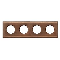 Рамка четырехпостовая (Винтаж),серия Шедель,скрытый монтаж BF4 Bironi