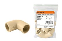 Угол 90 соед. для трубы 25 мм (5шт) "ЭКО" (сосна)  TDM