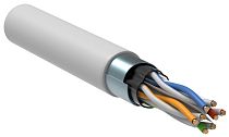 ITK Витая пара F/UTP кат.6 4х2х23AWG solid LSZH нг(А)-LSLTx белый (305м) IEK