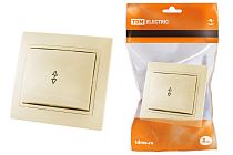 Выключатель на 2 направления 1 кл. 10А сл. кость "Таймыр"  TDM