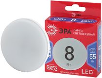 Лампа светодиодная ЭРА RED LINE LED GX-8W-865-GX53 R таблетка холодный дневной свет