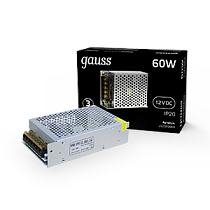 Блок питания Gauss STRIP PS 60Вт 12V