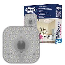 Модуль светодиодный для декоративных светильников ТМ IONICH 24 Вт 1920 Лм 230 В 6500 К 142х142 мм IP20