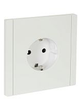 FORTE&PIANO Розетка 1-местная с заземлением с защитными шторками безвинтовое крепление 16А FP213 белый IEK