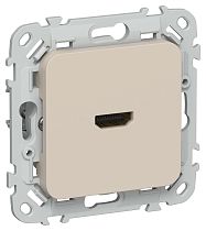 FLITE Розетка HDMI РШДМА-ФлЛ льняной IEK