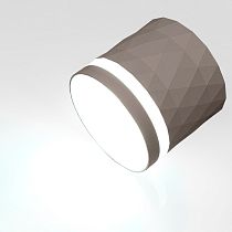 Спот GWL-GX53-M-IP20 Графит С боковым рассеивателем Ромб