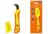 Нож монтерский с пяткой, диэлектрический, НМИ-01 "ЭкспертЭлектрик"  TDM Нож монтерский с пяткой, диэлектрический, НМИ-01 "ЭкспертЭлектрик"  TDM