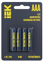 Аккумулятор GREEN Ni-MH AAA 1100мАч (4шт/блистер)  IEK