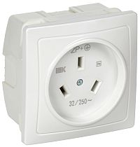 Розетка разборная для плиты с з/к с/у 32А белая Рпл11-К  IEK