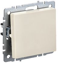 BRITE Выключатель 1-клавишный проходной 10А ВС10-1-6-БрКр бежевый  IEK