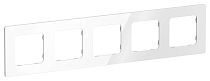 FLITE Рамка 5-местная РУ-5-К-ФлБ белый IEK