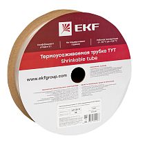 Термоусаживаемая трубка ТУТ 25/12,5 прозрачная рулон EKF