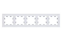 AtlasDesign Nature Стекло Белый Рамка 5-постовая  (Schneider Electric) Systeme Electric (Schneider Electric)
