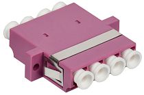 ITK Адаптер оптический проходной LC-quad OM4 UPC IEK