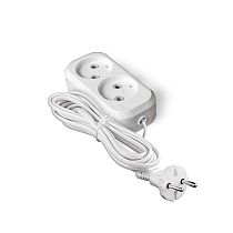 Удлинитель У6-011 ШВВП 2*0,75 2 гнезда без заземления 3м UNIVERSAL