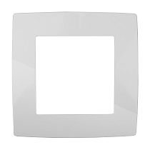 Рамка ЭРА 12 12-5001-01 для выключателей и розеток одинарная пластик белый