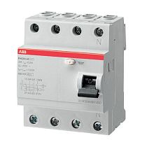 Выключатель дифференциального тока 4мод. FH204AC-40/0.1 ABB Выключатель дифференциального тока 4мод. FH204AC-40/0.1 ABB