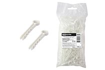 Дюбель-хомут для плоского кабеля 6-14мм белый (100шт)  TDM