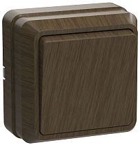 Выключатель одноклавишный ОП Октава 10А IP20 ВС20-1-0-ОД дуб  IEK