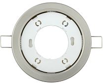 Светильник встраиваемый под лампу GX53 хром матовый  IEK