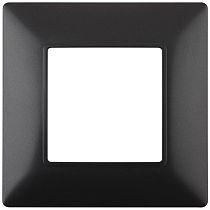 Рамка ЭРА Elegance 14-5001-05 для выключателей и розеток одиночная пластик антрацит