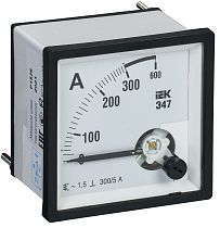 Амперметр Э47 96х96мм 300/5А класс точности 1.5  IEK
