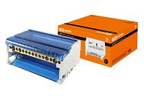 Шина "N" нулевая на DIN-рейку в корпусе 4х11групп  TDM